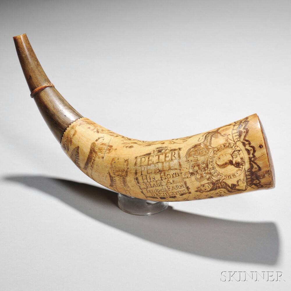 Powder Horn Tells Story of Siege of Boston Soldier Skinner Inc.