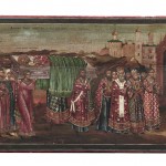 Lot 321: Russian Icon Depicting The Translation of the Relics of St. Nicholas, 19th century, Estimate $1,000-$1,500