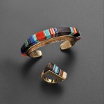 Hopi Gold Bracelet and Ring, Charles Loloma (Lot 330, Estimate $15,000-$20,000)