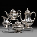 Four-piece Gorham Martele .9584 Silver Tea and Coffee Service, Providence, Rhode Island (Lot 225, Estimate $12,000-$18,000)