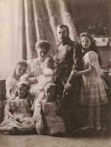 The Boisson and Eggler Workshop (St. Petersburg, Early 20th Century) The Russian Imperial Family, collodion print, c. 1905 (Lot 348, Estimate $700-$900)