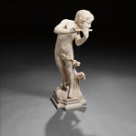 Attributed to Affortunato Gory (Italian/French, fl. 1895-1925) Marble Sculpture of a Boy Playing a Flute (Lot 550, Estimate $1,500-$2,500)