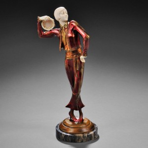 Paul Phillippe (French, 1870-1930) Art Deco Cold-painted Bronze and Ivory Figure of a Spanish Dancer (lot 764, Estimate $800-$1,200)