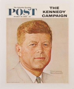 Norman Rockwell Saturday Evening Post The Kennedy Campaign Advertising Lithograph Poster, October 29, 1960 (Lot 108, Estimate $300-$500)