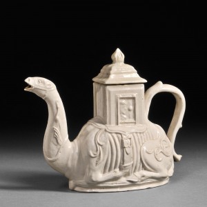 Staffordshire Camel Teapot, to be sold in the July 13, 2013 European Furniture & Decorative Arts auction (Estimate $1,500-$2,500) Staffordshire Camel Teapot