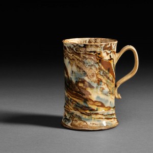 Staffordshire Solid Agate Tankard, England, c. 1775, to be sold in the July 13, 2013 European Furniture & Decorative Arts auction (Estimate $2,000-$4,000) Staffordshire Solid Agate Tankard