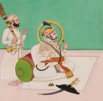 Basohli-style Painting of a Maharaja, India, 19th/20th century (Lot 399, Estimate $400-$600)