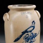 Two Cobalt-decorated Stoneware Crocks, American, 19th century (Lot 767, Estimate $300-$500)