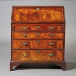 Queen Anne Mahogany Veneer Slant-lid Desk, possibly Massachusetts, mid 18th century (Lot 814, Estimate $600-$800)