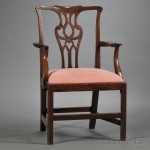 Chippendale Mahogany Armchair, England, mid-18th century (Lot 1225, Estimate $300-$500)