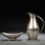 Two Juventino Lopez Reyes Brushed Sterling Silver Items, Mexico City, mid-20th century (Lot 57, Estimate $400-$600)