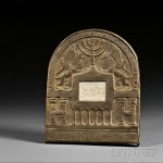 Bezalel Brass Framed Ivory Plaque, Boris Schatz, Jerusalem, early 20th century (Lot 139, Estimate $800-$1,200)