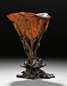 Important Rhinoceros Horn 'Magnolia' Cup, China, 17th/18th century (Lot 185, Estimate $30,000-$50,000)