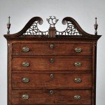 Chippendale Cherry Carved Chest-on-Chest, probably Granby, Connecticut, 1802 (Lot 104, Estimate $40,000-$60,000)