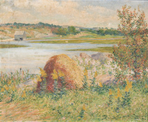 John Leslie Breck (American, 1860-1899), Marsh View, Possibly Annisquam   (Lot 421, Estimate $70,000-$90,000)