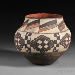 Acoma Polychrome Pottery Jar, c. 1900 (Lot 180, Estimate $800-$1,200)