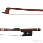 French Gold-mounted Cello Bow, Francois Peccatte (Lot 59, Estimate $30,000-$40,000)