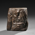 Käthe Kollwitz (German, 1867-1945), Die Klage, bronze with dark brown patina (Lot 603, Estimate $15,000- $25,000