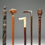 Eight Mostly Carved Walking Sticks (Lot 232, Estimate $350-$450)