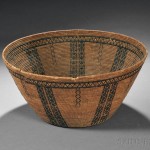 Chumash Basketry Bowl, c. first half 19th century (Lot 355, Estimate $1,500-$2,000)