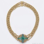 Arts & Crafts 18kt Gold, Tourmaline, and Sapphire Necklace, Tiffany & Co. (Lot 467, Estimate $40,000-$50,000)