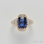 Art Deco Sapphire Ring, Tiffany & Co. (Lot 662, Estimate $20,000-$30,000)