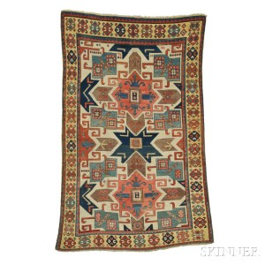 'Star' Kazak Rug, Southwest Caucasus, third quarter 19th century (Lot 141, Estimate $30,000-$35,000)