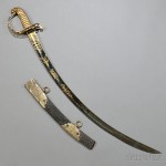 Eagle-pommel Sword and Partial Scabbard, c. early to mid-19th century (Lot 1013, Estimate $300-$500)