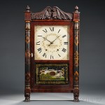 Mahogany Seth Thomas Transitional Shelf Clock, Plymouth, Connecticut, c. 1835 (Lot 1244, Estimate $500-$700)