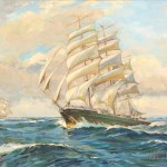 Attributed to Vladimir Fedorovich Kadulin (Russian American, 1833-after 1950), Homeward Bound (Lot 1079, Estimate $1,000-$1,500)