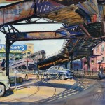 Charles Peter Demetropoulos (American, 1912-1976), Two City Views Depicting Boston