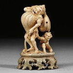 Ivory Okimono of a Gama Sennin, Japan, 19th century (Lot 248, Estimate $5,000-$6,000)