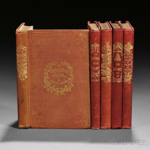 Dickens, Charles (1812-1870) The Christmas Books, Including a Signed Copy of A Christmas Carol (Lot 203, Estimate $20,000-$30,000)