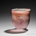 Dale Chihuly (American, b. 1941), Basket with Shard Drawing, Hand-blown art glass, United States, 1980 (Lot 300, Estimate $6,000-$8,000)