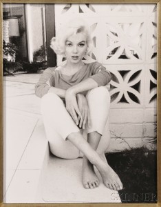 George Barris (American, b. 1922), Marilyn Monroe, Hollywood Hills, July 1962 (Lot 23, Estimate $800-$1,200)