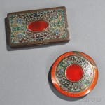 Two Austrian Sterling Silver and Enamel Compacts (Lot 1073, Estimate $400-$600)