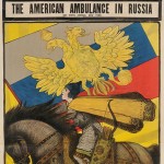 A.O. Maksimov The American Ambulance in Russia WWI Lithograph Poster (Lot 1015, Estimate $500-$600)