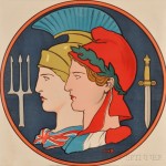 Edwin Howland Blashfield French WWI Lithograph Poster (Lot 1044, Estimate $200-$300)