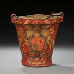 English Leather Fire Bucket, 19th century (Lot 1312, Estimate $200-$300)