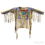 Blackfoot Beaded and Painted Antelope Hide Shirt, c. 1870 (Lot 131, Estimate $125,000-$175,000)