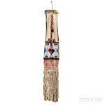 Cheyenne Beaded and Quilled Hide Pipe Bag, c. 1880s (Lot 145, Estimate $5,000-$7,000)