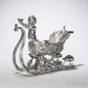 2975b_lot_206_silver_sleigh_centerpiece