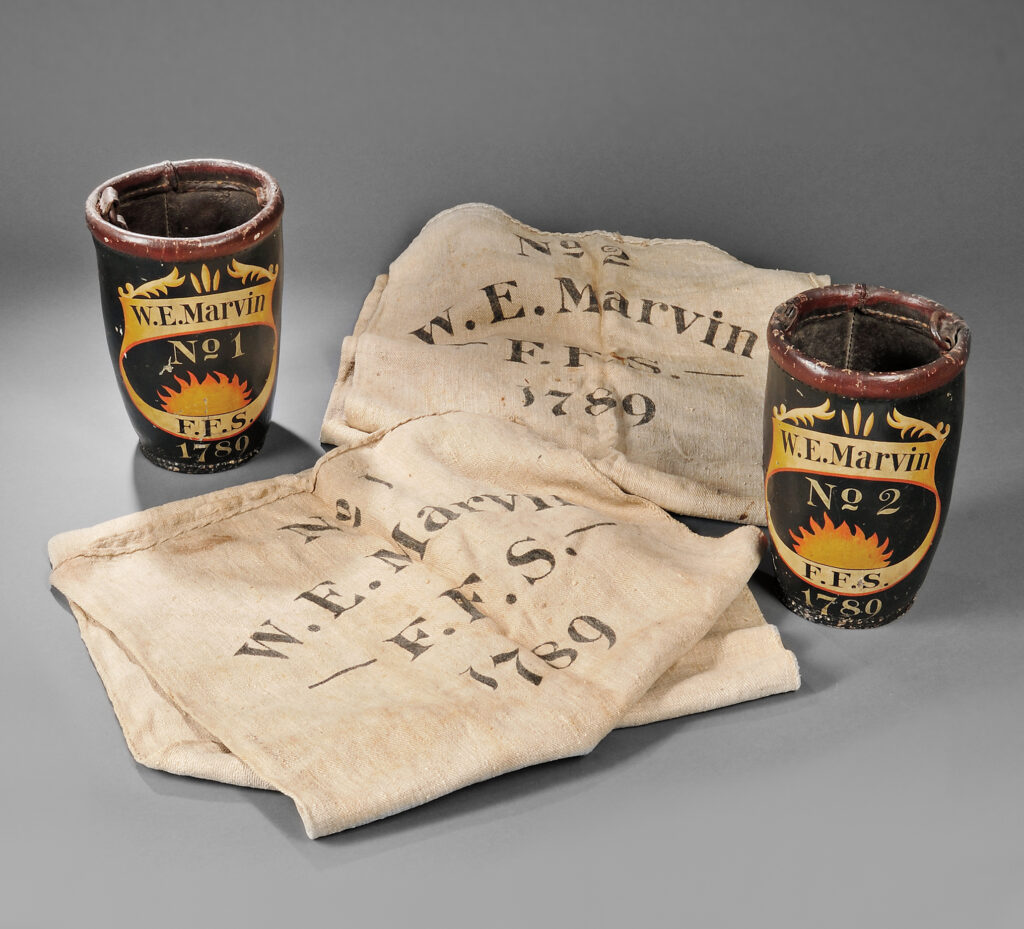 Fire Buckets in 18th Century Boston Skinner Inc.