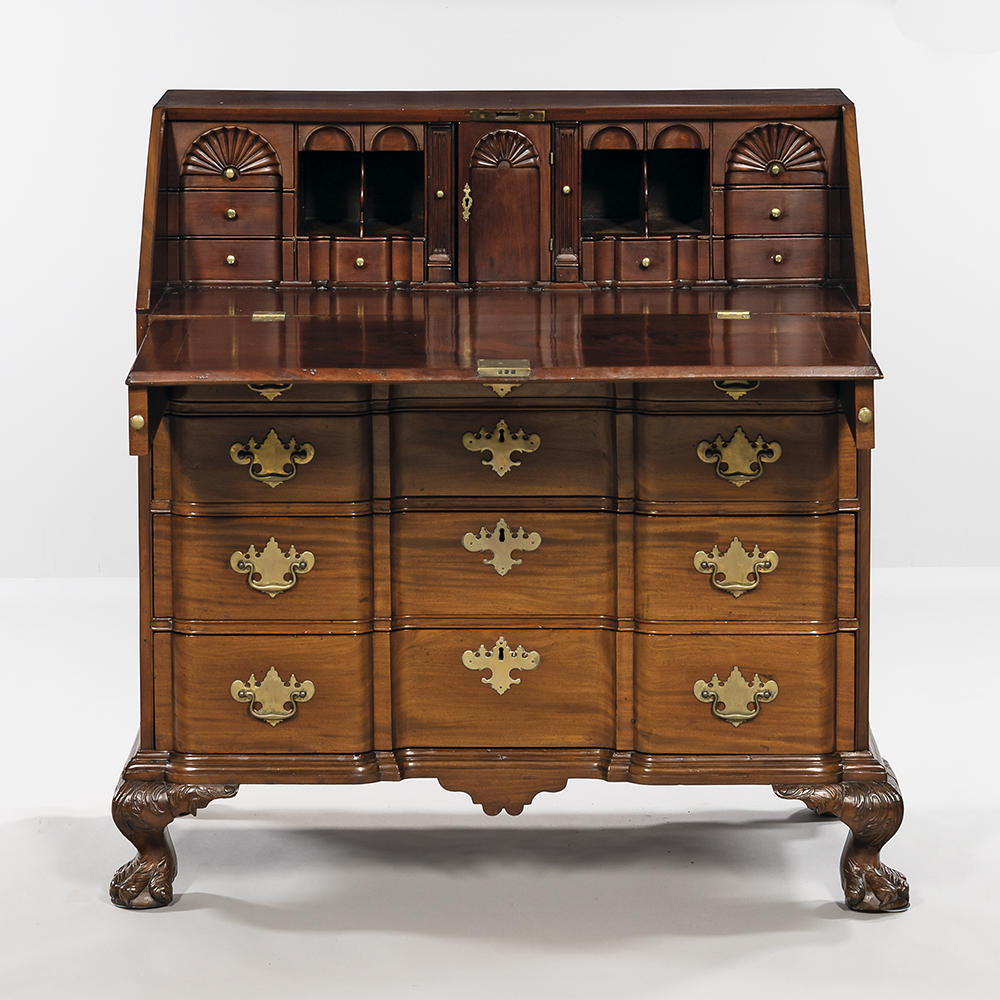 Chippendale open-front desk
